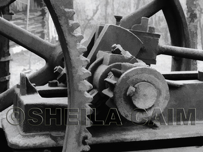 old equipment from oil fields